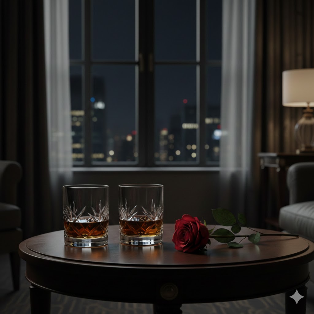 高級ホテルの静寂の中で、3Pにより日常が崩壊していく前夜のような「淫靡な緊張感」を演出